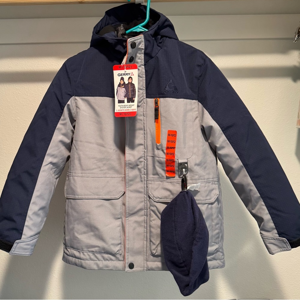 Gerry Weber Navy and Gray Kids 3 in 1 winter Jacket